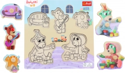 Træpuslespil Bobaski i Miś – 5 brikker