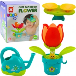 Interaktivt badlegetøj Blomst med kande
