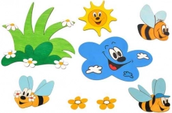 Trædekoration eng og bier DoDo