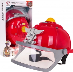 Interaktiv brandmands­hjelm til børn 3+ med lys, sirene og justerbar omkreds