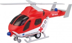 Redningshelikopter med svinghjul med lys og lyd