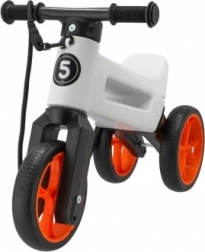 Løbecykel Funny Wheels Rider SuperSport 2-i-1 med rem – Hvid/orange