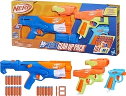 Nerf N Series Gear Up Pack – sæt med blasters (gevær og 2 pistoler) med 18 darts