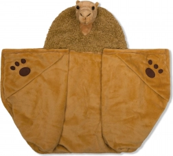 Varmt tæppe med hætte Kamel fra Cozy Noxxiez