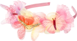 Souza hårbøjle Lilyanne med blomster og sommerfugle