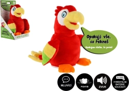 Papegøjen Jaroušek gentagende sætninger plyslegetøj