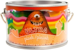 Kinetisk sand orange 200 g med forme