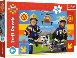 Puslespil 100 brikker – altid hjælpsomme BRANDMAND SAM TREFL