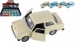 Auto Welly Trabant 601 metal 10 cm asst 4 farver friløb 12 stk. i boks