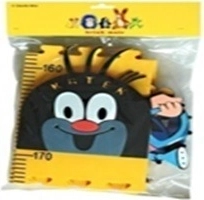 Børne-vækstmåler med Muldvarpen – gul, skum, 5 dele