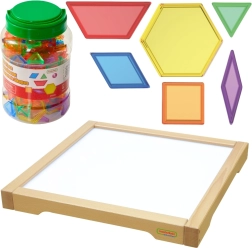 Masterkidz Panel LED sensorisk skab Montessori Mosaic 140 dele