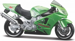 Metalmodel af motorcykel KAWASAKI Ninja ZR-12R 1:18 med sokkel