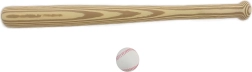 Baseballbat med bold sæt