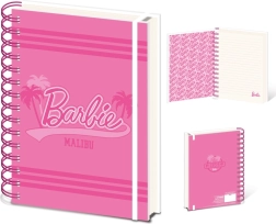 Ringbundet blok A5 BARBIE (Malibu) – linjeret