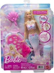 Barbie havfrue med bobler og tilbehør