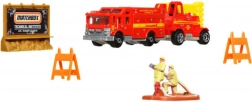 Matchbox Adventure Pack MBX Fire Rescue – brandmandsæt med køretøjer og tilbehør