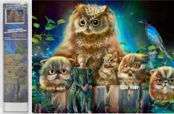 Diamantmaling Skovvagtere 30x40 cm