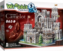 3D-puslespil slottet Camelot WREBBIT, 865 brikker