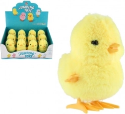 Hoppende plastisk kylling med optræk