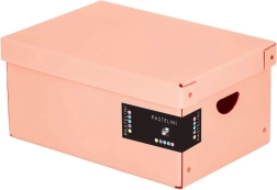 Stor laminoæske PASTELINI i abrikosfarve