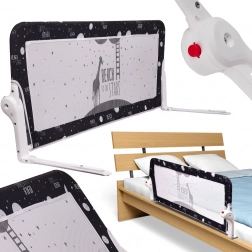 Sort beskyttelsesgitter til seng 120 cm