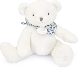 Plysset bamse med tørklæde 25 cm – DOUDOU