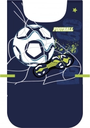 Børnebeskyttende poncho-forklæde fodbold