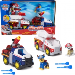 Paw Patrol brandmænd – figurerne Chase og Marshall med køretøjer og vandprojektiler