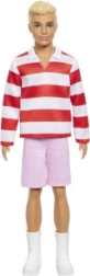 Barbie Ken model – rød‑hvide striber