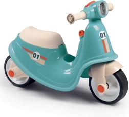 Smoby blå børnescooter Retro med lydløse hjul