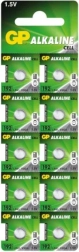 Alkalinske knapcellebatterier GP LR41 10 stk