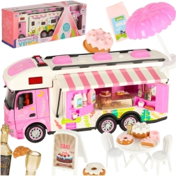 Pink fjernstyret autocamper med tilbehør