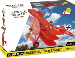 Byggesæt fly Fokker DR.1 Red Baron – 221 dele
