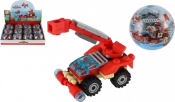 Redningskøretøjer Brandmands byggesæt i plastkugle