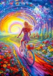 Enjoy puslespil Freedom Pedaler 1000 brikker