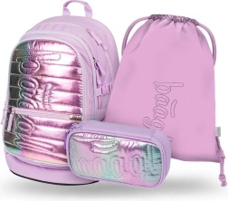 Baagl Sæt 3: Rygsæk, Penalhus og Pose Levander