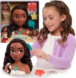 Stylinghoved DISNEY PRINCESS MOANA – stylingdukke med tilbehør