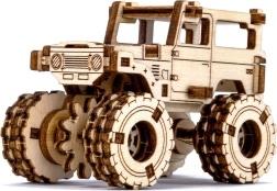 Træ 3D-puslespil – model af monstertruck inspireret af TOYOTA FJ40