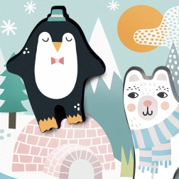 Vilac sensorisk træpuslespil Ishavsdyr