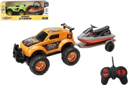 Terræn RC Bil med Vandscooter på Fjernbetjening