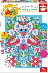 Educa maling efter tal – flamingoer