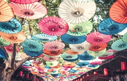 Ravensburger Puzzle Moment Paraplyer 200 brikker