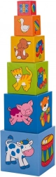 Stabletårn af klodser med billeder GOKI
