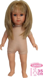 Llorens Elena realistisk dukke med blødt stofkrop 35 cm