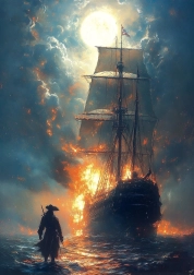 Puslespil af flammer 1000 brikker