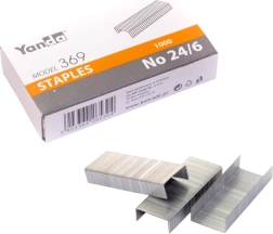 Kontorhæfteklammer 24/6 YANDA 1000 stk.