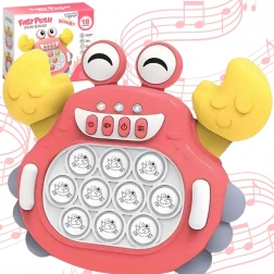 Elektronisk antistress-spil Pop It krabbe rød