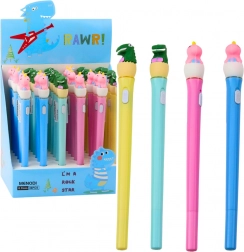 Lysende dinosaurpen med LED-belysning og hætte