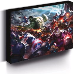 Lysende LED-billede MARVEL 30 × 40 cm