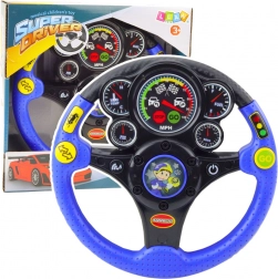 Interaktivt rat til børn med lys- og lydeffekter blå